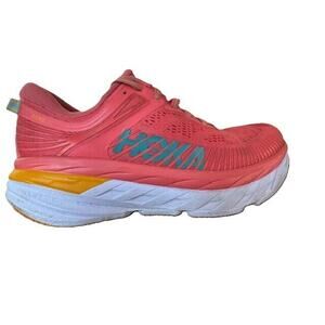 Hoka One Onr Women's Size 6.5 Bondi 7 Running Sneaker Shoes Camellia Coastal